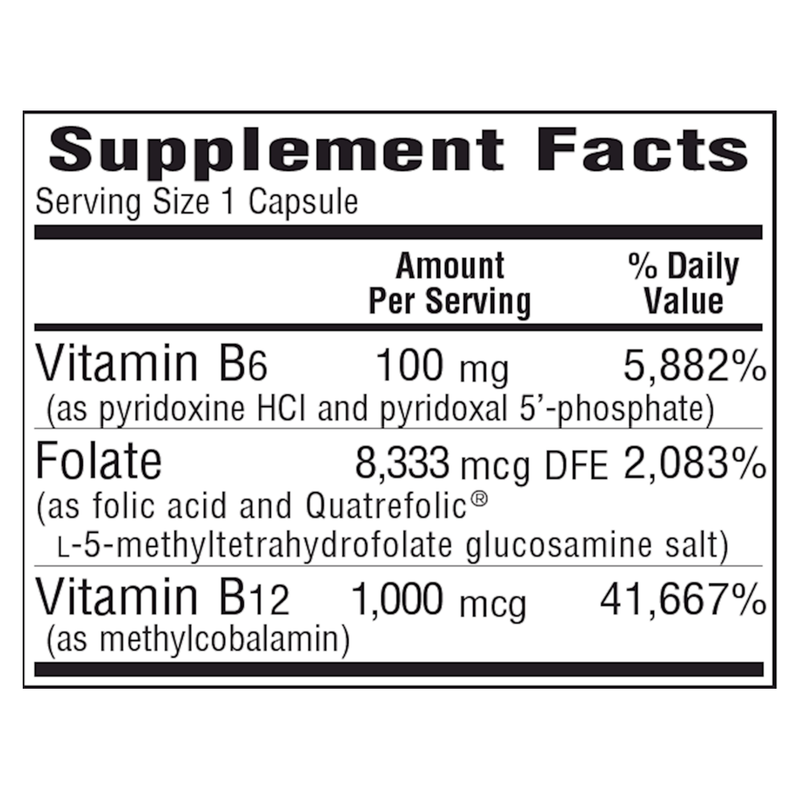 B-6 Folic Acid (100 Capsules)