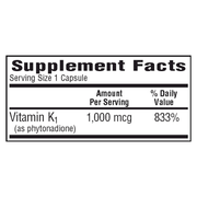 K1-1000 (Vitamin K1) (100 Capsules)