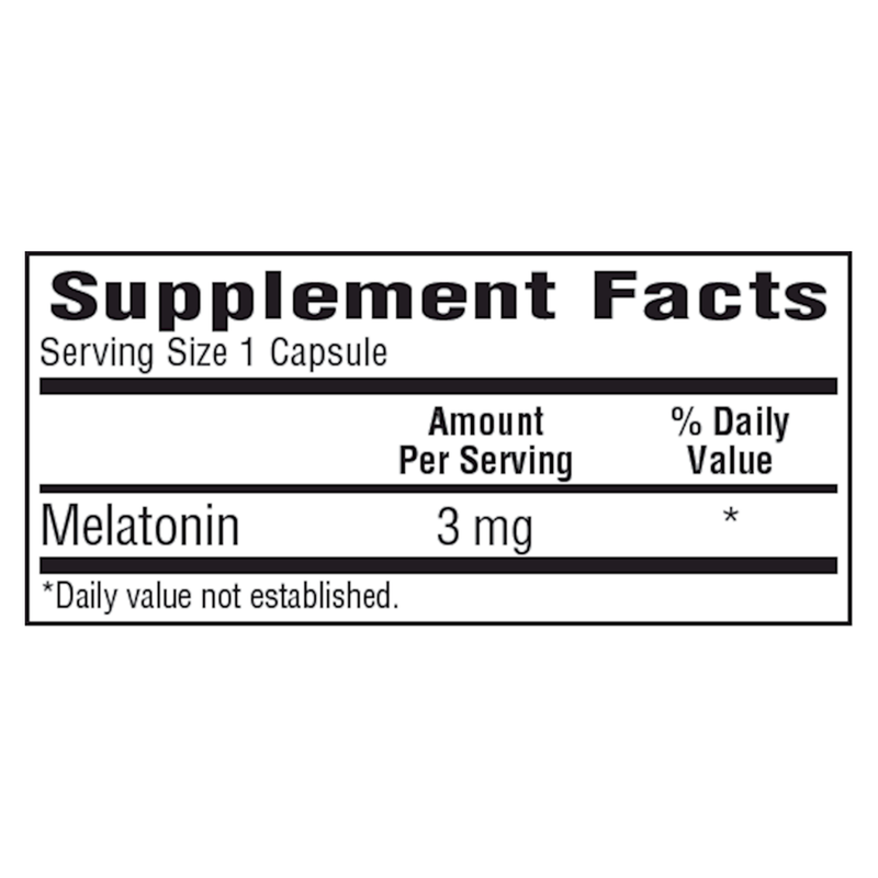 Melatonin 3 mg (100 Capsules)