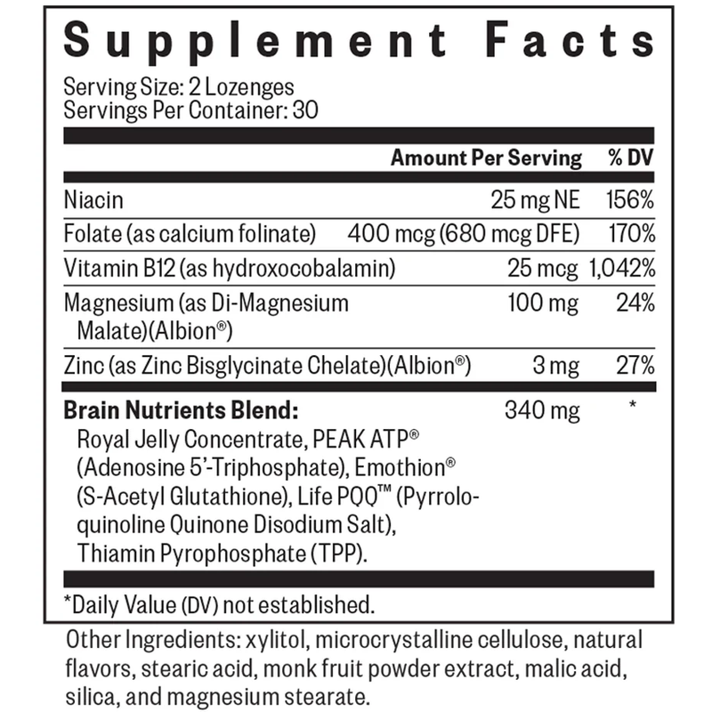 Brain Nutrients (60 Lozenges)