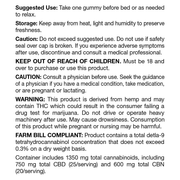 Broad Spectrum Sleep Gummies with Melatonin (Tropical Mix) (30 ct) - Directions Label