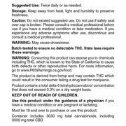 Broad Spectrum CBD Oil Tincture (30 mL) - Label (Berry 3000 mg)