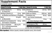 B-Supreme (60 Capsules) Supplement Facts