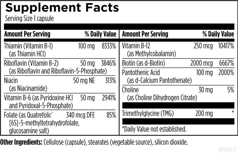 B-Supreme (60 Capsules) Supplement Facts