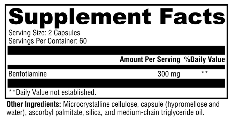 Benfotiamine (120 Capsules)