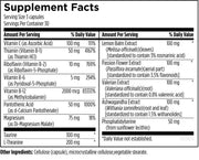 CatecholaCalm (90 Capsules) Supplement Facts