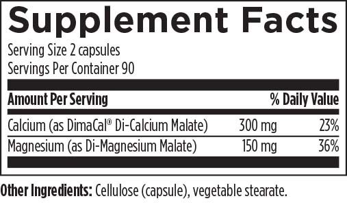 Cal/Mag 2:1 (180 Capsules) Supplement Facts