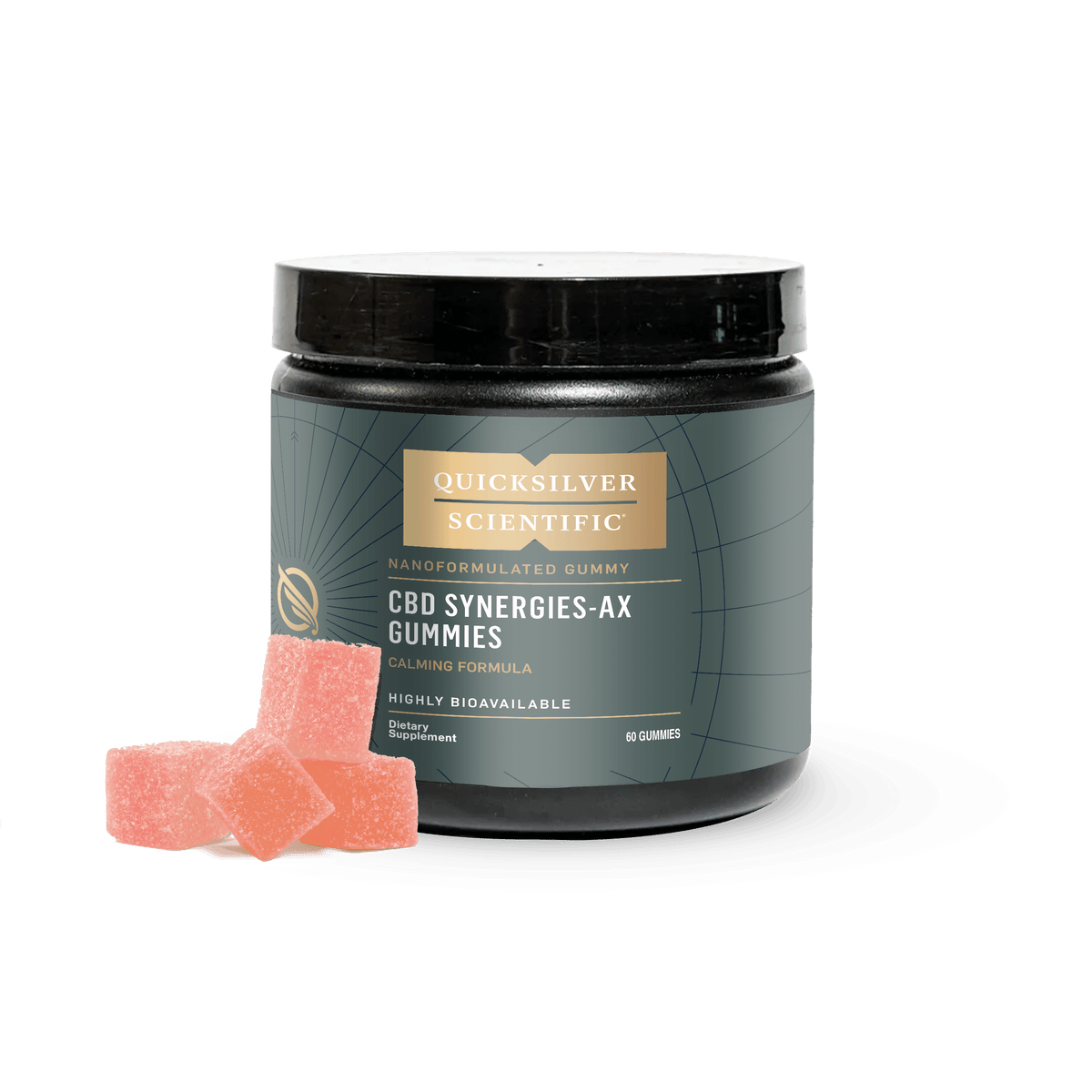 Quicksilver Scientific CBD SynergiesAX Gummies 60 Gummies — Pine