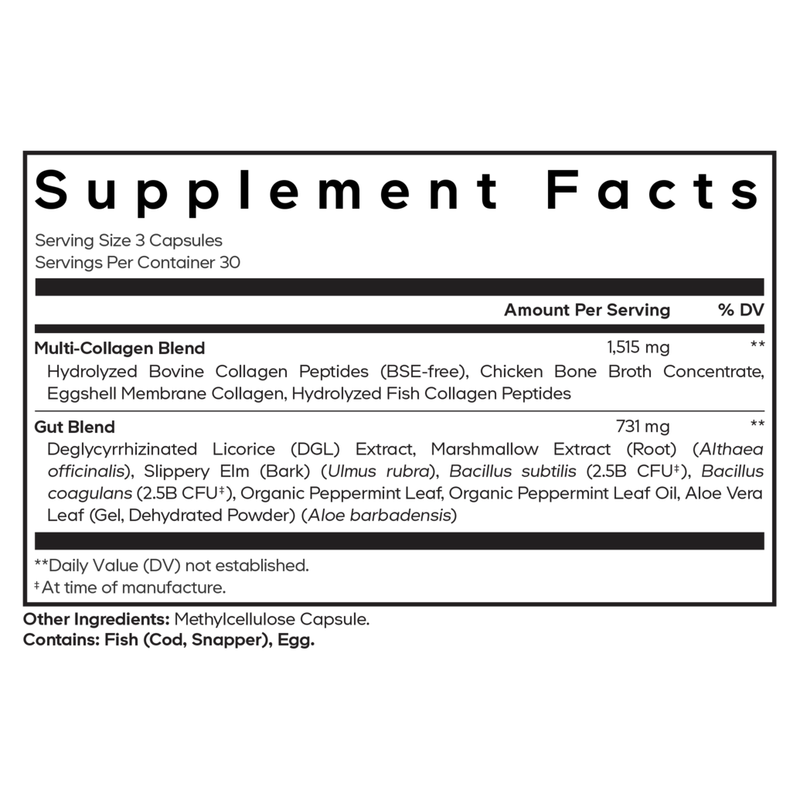 Multi Collagen+Gut Blend (90 Capsules)