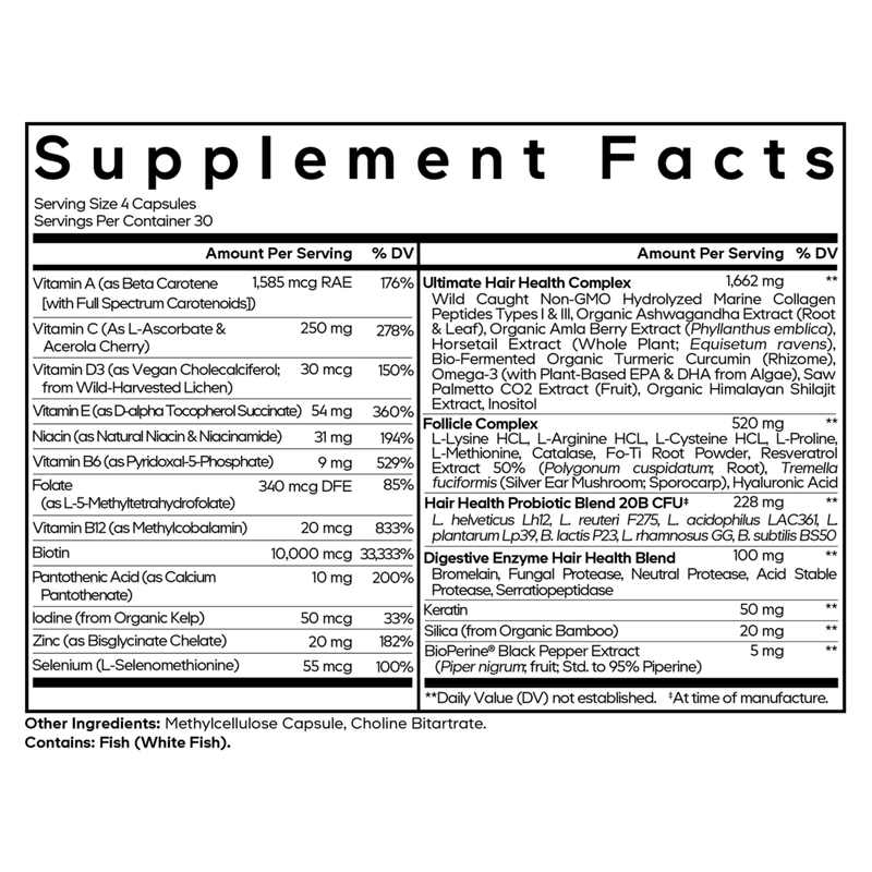 Hair Vitamins (120 Capsules)