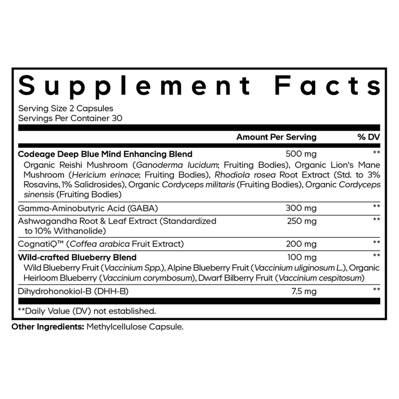 Meditate Vitamins - Stress Anxiety & Cortisol (60 Capsules)