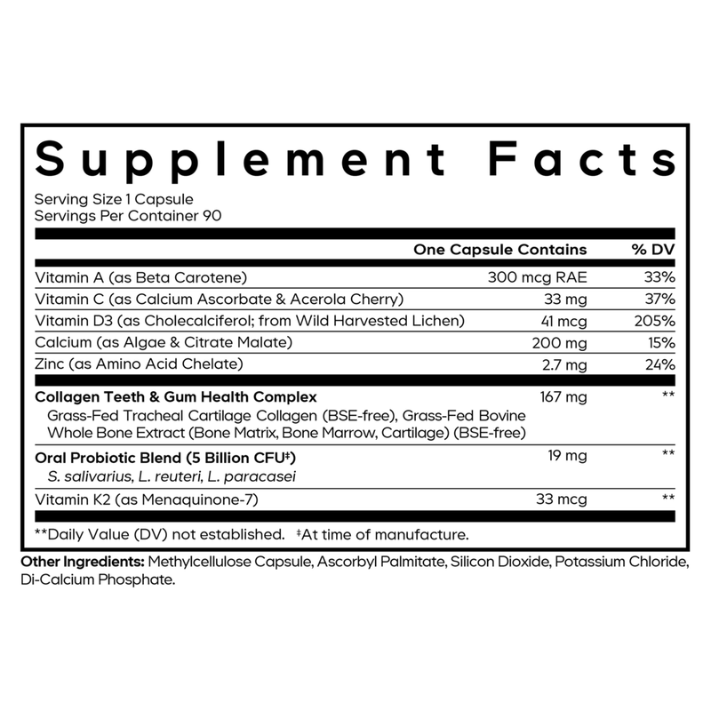 Teeth & Gums Vitamins (90 Capsules)