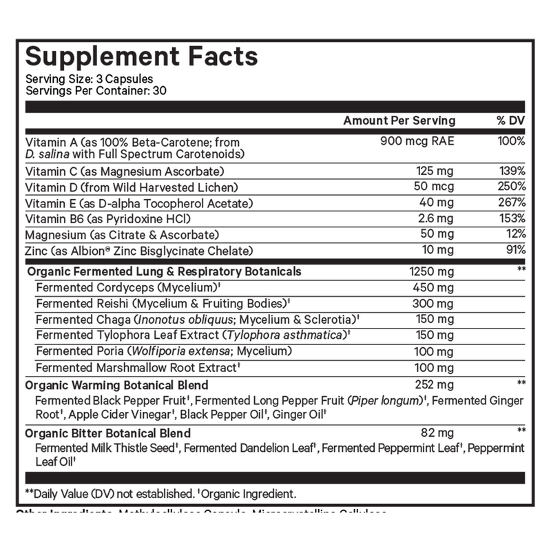 Lungs Vitamins (90 Capsules)
