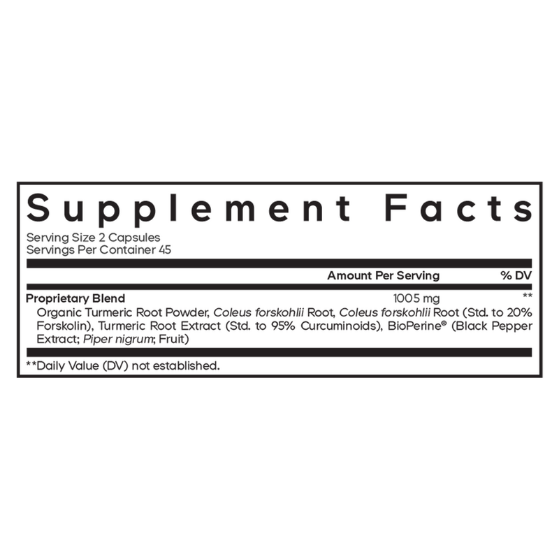 Forskolin Turmeric+ (90 Capsules)