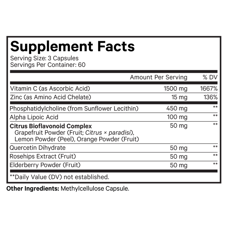Liposomal Vitamin C+ (180 Capsules)