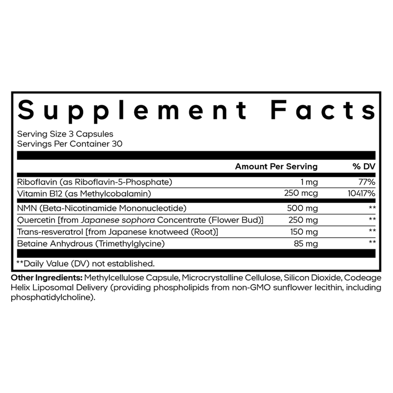 Liposomal NMN Platinum (90 Capsules)