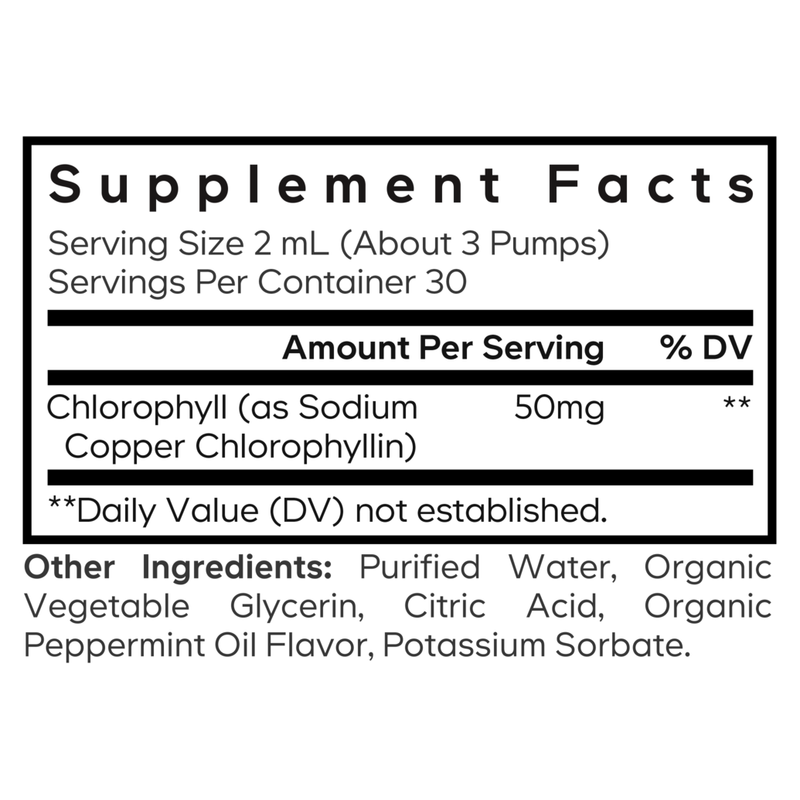 Chlorophyll+ Liquid Drops (60 ml)