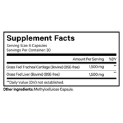 Grass-Fed Beef Cartilage (180 Capsules)