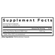 Grass-Fed Beef Kidney (180 Capsules)