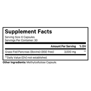 Grass-Fed Beef Pancreas (180 Capsules)