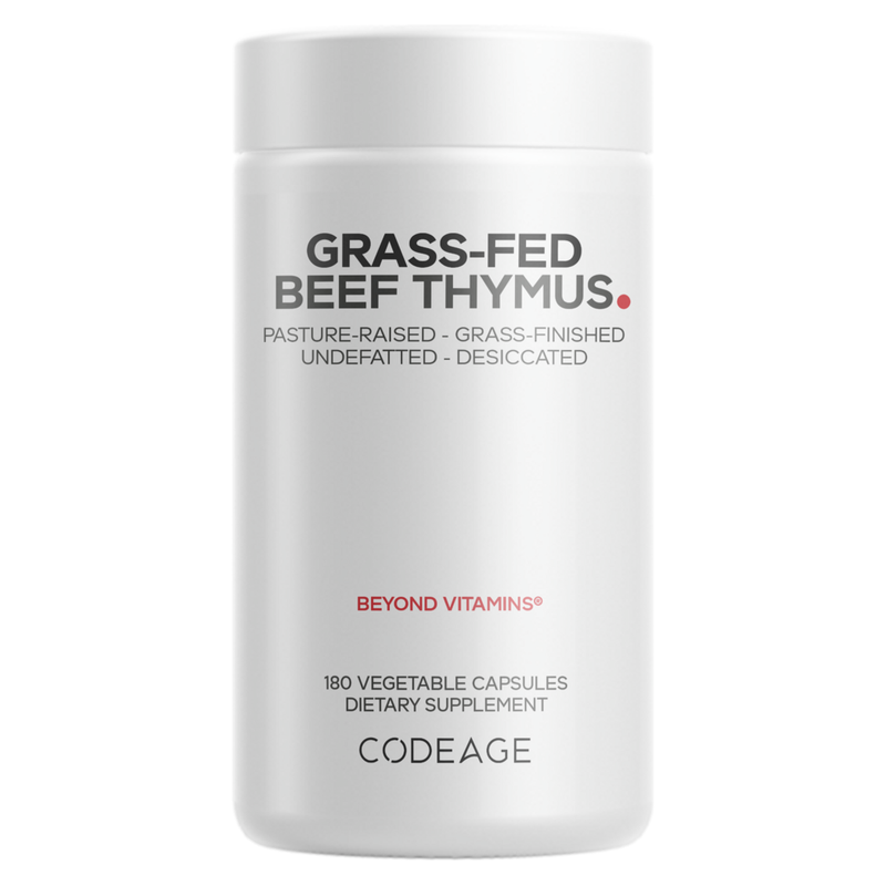 Grass-Fed Beef Thymus (180 Capsules)