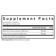 Grass-Fed Beef Thymus (180 Capsules)