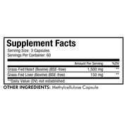 Grass-Fed Beef Heart (180 Capsules)