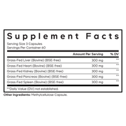 Grass-Fed Beef Organs (180 Capsules)