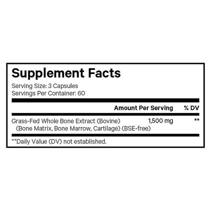 Grass-Fed Bone Marrow (180 Capsules)
