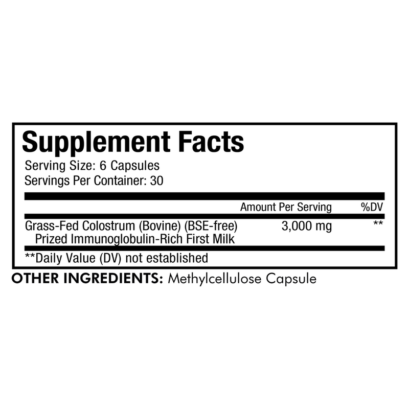 Immuno Colostrum (180 Capsules)