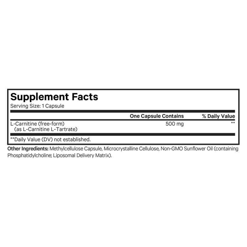 Liposomal L-Carnitine+ (90 Capsules)