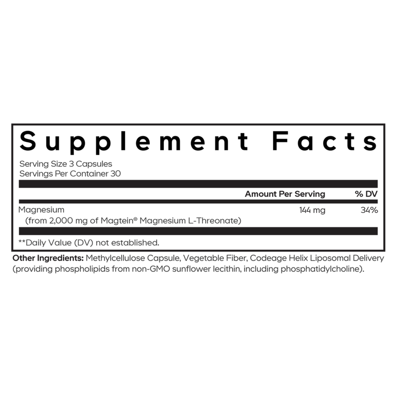 Liposomal Magnesium L-Threonate (90 Capsules)