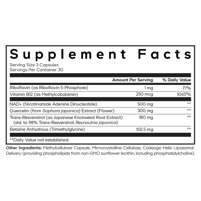 Liposomal NAD+ Ultra (90 Capsules)