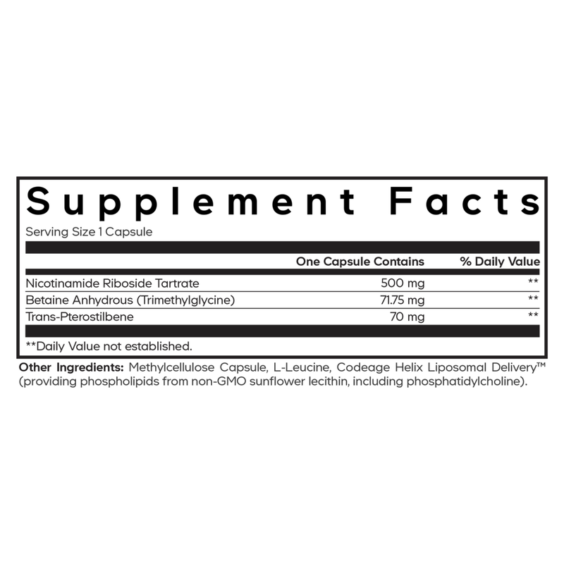 Liposomal Nicotinamide Riboside+ (60 Capsules)