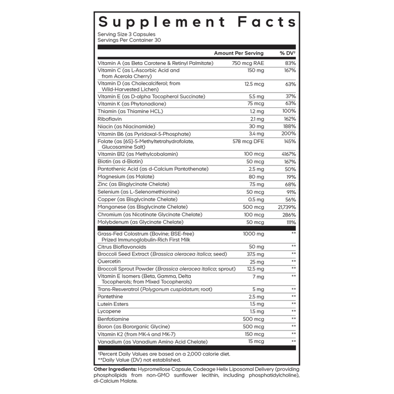 Multivitamin Recovery Elite Max (90 Capsules)