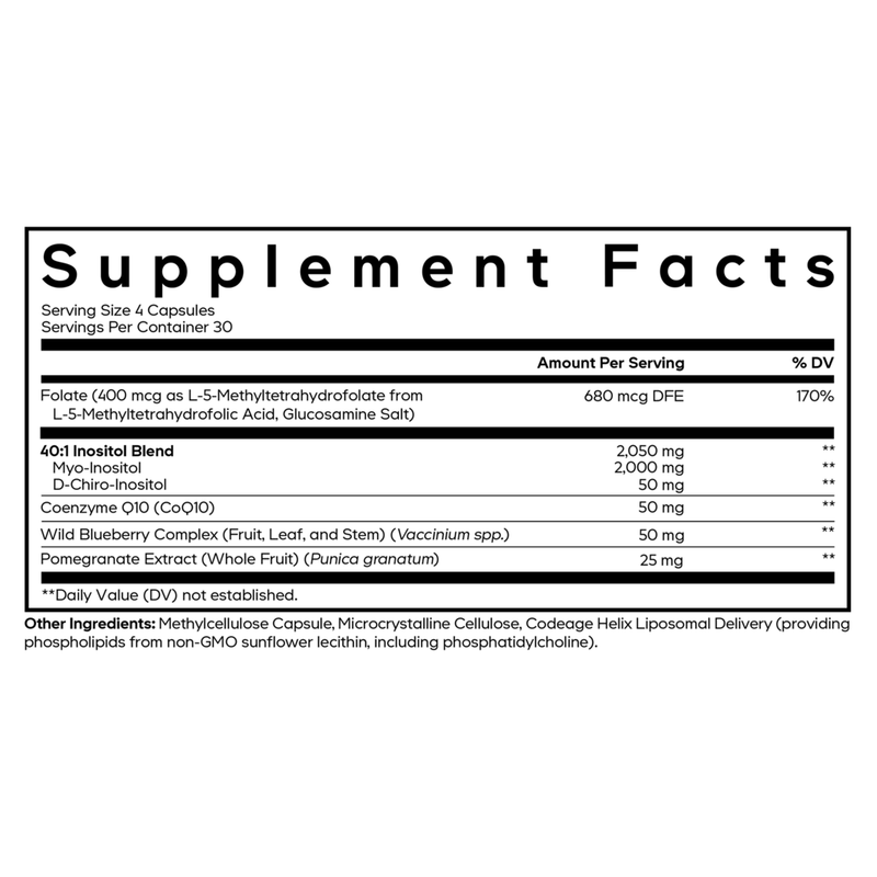 Liposomal Ovarian Inositol+ (120 Capsules)