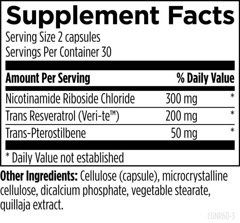 cellguard-nr (60 Capsules) Supplement Facts