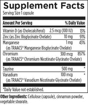 Chromium Synergy (90 Capsules) Supplement Facts