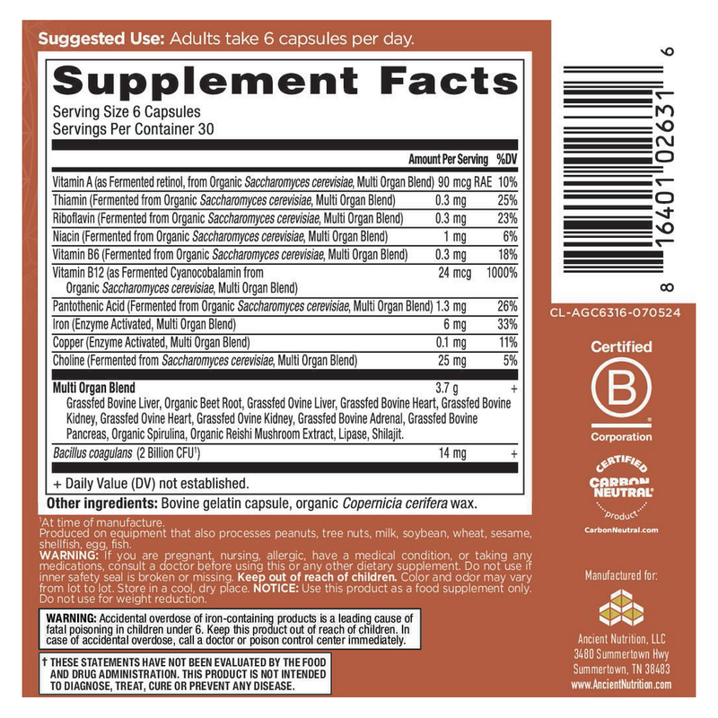 Organs Blend (180 Capsules)