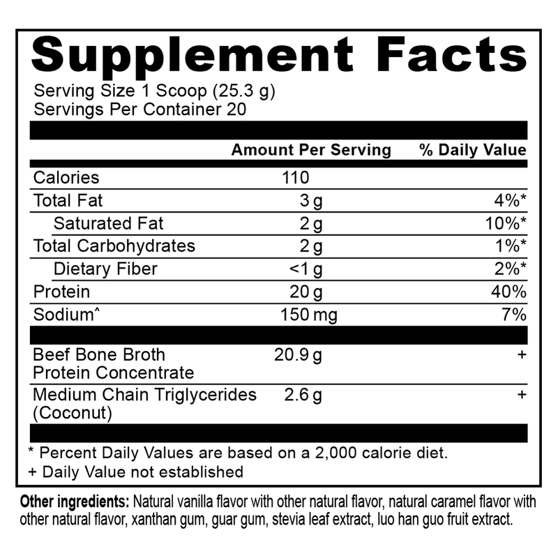 Bone Broth Protein Salted Caramel (506 g)