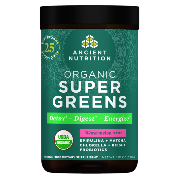 Organic SuperGreens Powder - Watermelon (250 g)