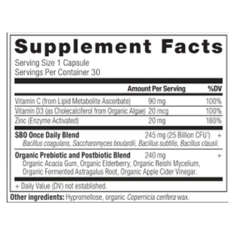 SBO Probiotics Immune Once Daily (30 Capsules)