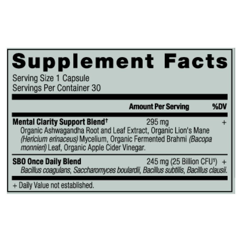 SBO Probiotics Mental Clarity (30 Capsules)
