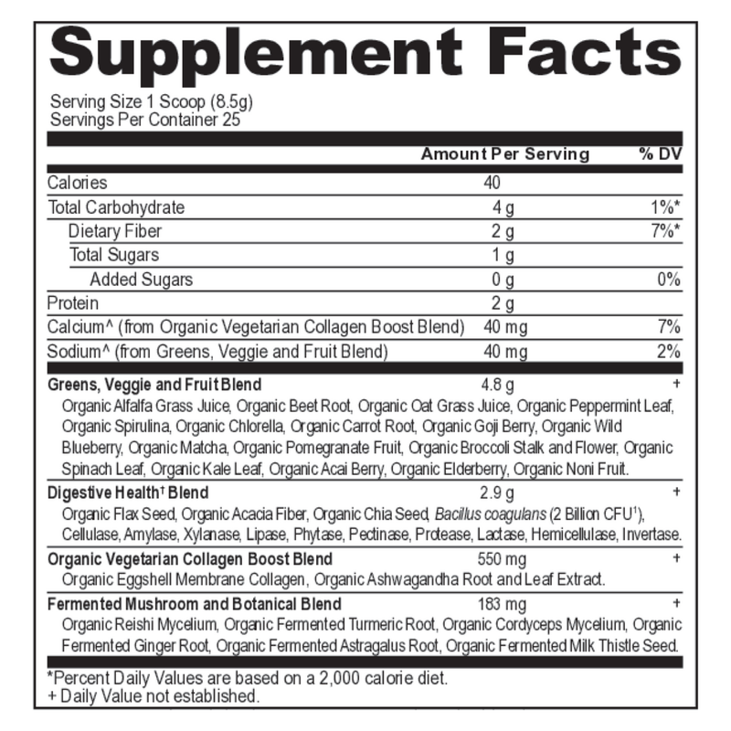 Organic SuperGreens + Collagen (213 g)