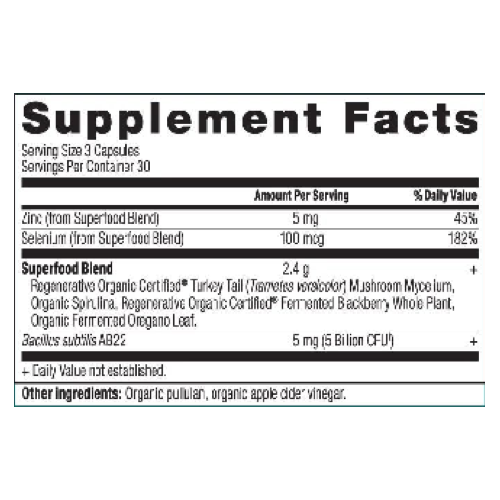 Regenerative Organic Certified Candida Balance (90 Capsules)