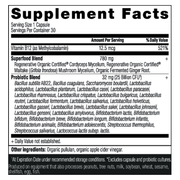 Regenerative Organic Certified Once Daily Probiotics 25B (30 Capsules)