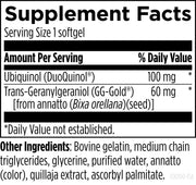 CoQnol 100 (60 Softgels) Supplement Facts