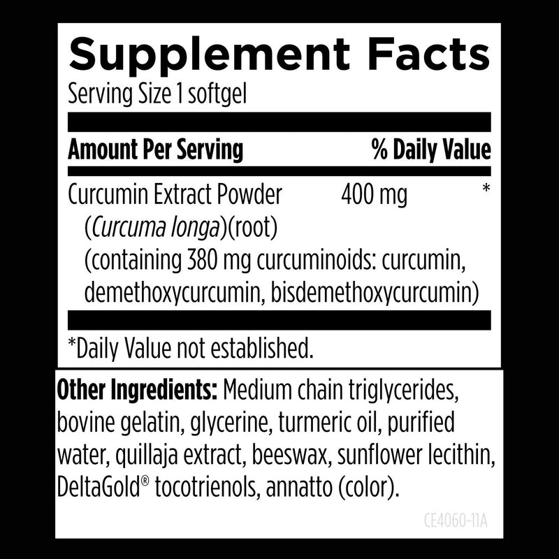 Curcum-Evail 400 Supplement Facts