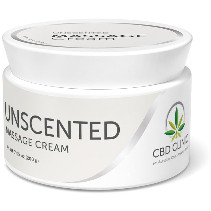 CBD Clinic - Unscented Massage Cream (200 Grams) - 