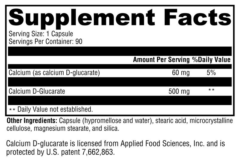 Calcium D-Glucarate (90 Capsules)